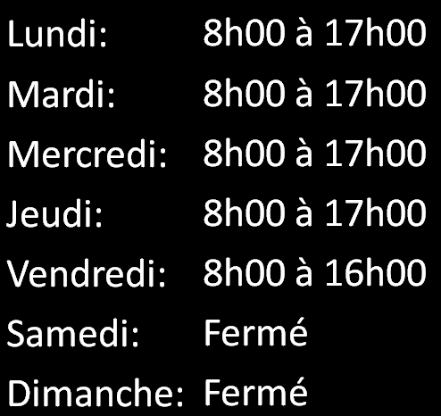 heures d'ouverture de club outils
